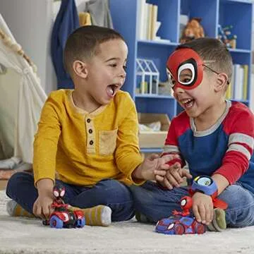 Spidey and His Amazing Friends Super Spidey Set, Role Play Toys, Toy Car Set, Marvel Spider-Man Mask Great for Kids, 3+ Years