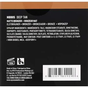 NYX PROFESSIONAL MAKEUP Matte Bronzer, Deep Tan