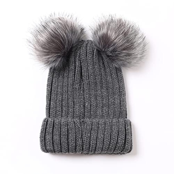 Stylish Roniky Winter Hat with Satin Lining and Pom Poms