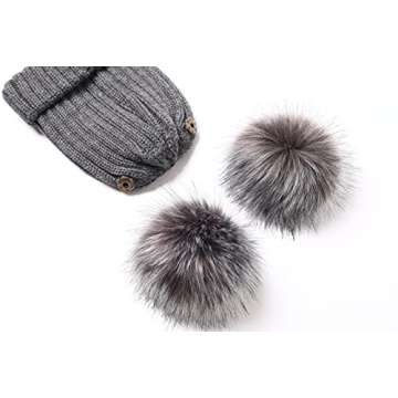 Stylish Roniky Winter Hat with Satin Lining and Pom Poms