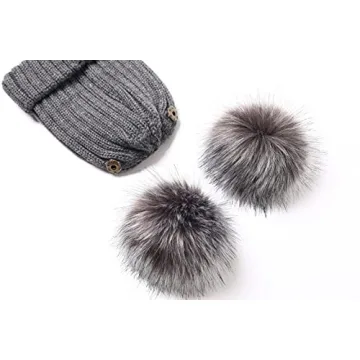 Stylish Roniky Winter Hat with Satin Lining and Pom Poms