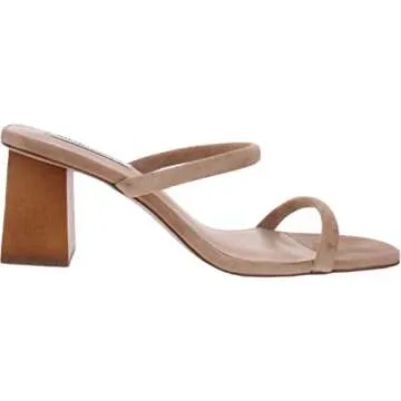 Steve Madden Women's Heeled Sandal, Tan Suede, 9