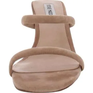 Steve Madden Women's Heeled Sandal, Tan Suede, 9