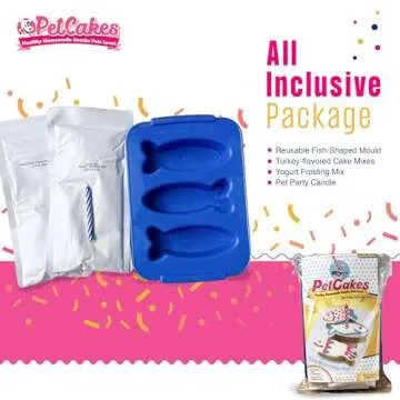 PetCakes Cat Birthday Cake Kit - Natural Treats for Cats