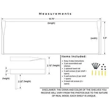 Rustic Floating Wall Shelves - Stylish Storage Solution - Peter's Goods