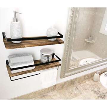 Rustic Floating Wall Shelves - Stylish Storage Solution - Peter's Goods