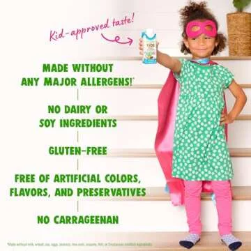 Orgain Organic Kids Nutritional Vegan Protein Shake, Chocolate - Healthy Kids Snacks, 8g Plant Protein, 23 Vitamins & Minerals, 3g Fiber, No Dairy & Soy Ingredients, Non-GMO, 8 Fl Oz (Pack of 12)