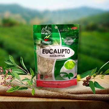 Hanan Peruvian Secrets Eucalyptus Herbal Tea | 100% Natural Eucalyptus Leaves | 1.41oz / 40g | Naturally Aids in Alleviating Seasonal Respiratory Discomfort