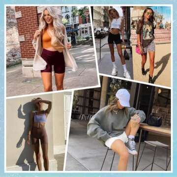 HIGHDAYS Biker Shorts Women High Waist Tummy Control