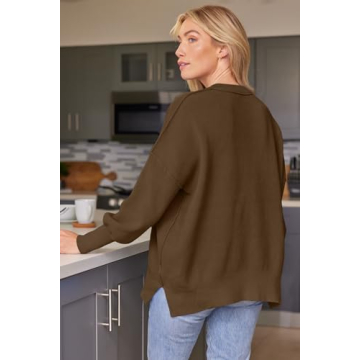 Stylish Oversized Batwing Sweater for Women - Fall Fashion