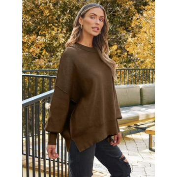 Stylish Oversized Batwing Sweater for Women - Fall Fashion