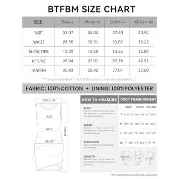 BTFBM Women Summer Slim Fit Sleeveless Dress 2025