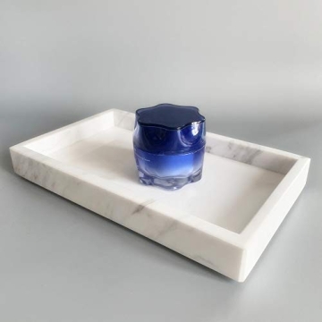 Stylish StonePlus Natural Marble Tray for Storage & Decor