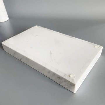 Stylish StonePlus Natural Marble Tray for Storage & Decor