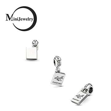 MiniJewelry Passport Dangle Charm for Travel Lovers