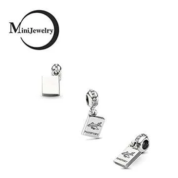 MiniJewelry Passport Dangle Charm for Travel Lovers
