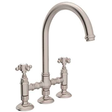 Rohl A1461LMWSSTN-2 Elegant Kitchen Faucet with Spray