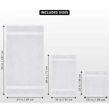 Utopia Towels 8-Piece Soft Cotton Towel Set for Luxury in Every Use