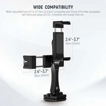 NEEWER Dual Phone Tripod Mount for Vlog Live Streaming