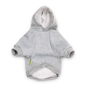 DroolingDog Small Dog Hoodie Pet Sweater Puppy T Shirt for Small Medium Dogs Clothes Girl, Grey