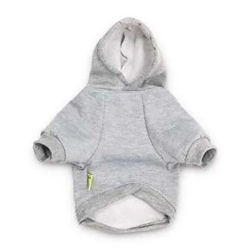 DroolingDog Small Dog Hoodie Pet Sweater Puppy T Shirt for Small Medium Dogs Clothes Girl, Grey