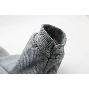 DroolingDog Small Dog Hoodie Pet Sweater Puppy T Shirt for Small Medium Dogs Clothes Girl, Grey