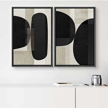 Stylish SIGNWIN Framed Canvas Prints - Unique Art Set