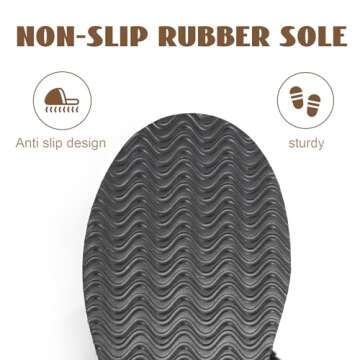 OOW Fuzzy Platform Slippers for Women Cozy Womens Platform Slippers Winter House Slippers for Women Indoor and Outdoor