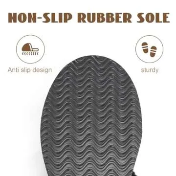 OOW Fuzzy Platform Slippers for Women Cozy Womens Platform Slippers Winter House Slippers for Women Indoor and Outdoor