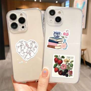 Vintage Aesthetic Stickers for Girls,100PCS Pink Y2K Stickers,Cute Retro Journaling Scrapbooking Stickers Pack for Adult Women Teen,Waterproof Vinyl Decals for Water Bottle Laptop Stickers B (Y2K100)