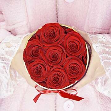 Long Lasting Real Preserved Roses Gift Box for Her