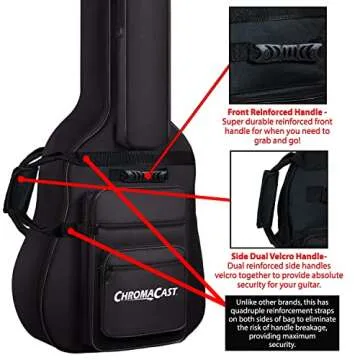Chromacast Electric Bass Guitar Padded Gig Bag (CC-BPB