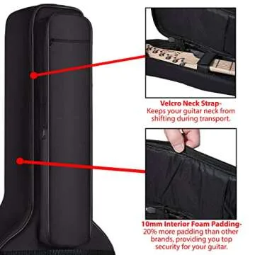 Chromacast Electric Bass Guitar Padded Gig Bag (CC-BPB