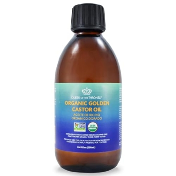 Organic Golden Castor Oil for Skin and Hair