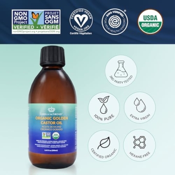 Organic Golden Castor Oil for Skin and Hair