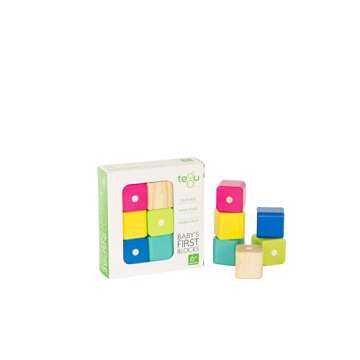 Tegu 6 Piece Magnetic Building Blocks for Toddlers
