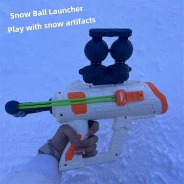 Snow Toys for Kids Outdoor, Snow Ball Launcher, Superio Snowball Blaster Gun, Winter Outdoor Toys, S...