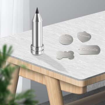 Engraving Tool for Cricut - Includes 16 Blank Tags & Labels