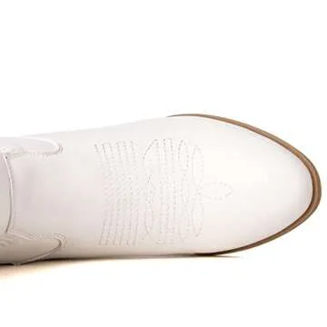 GLOBALWIN Women's Vegan Cowgirl Boots for Stylish Comfort