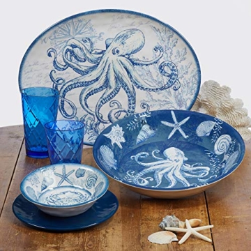 Certified International Oceanic Melamine Platter Set - 2 Pieces
