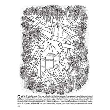 Rocks, Minerals & Crystals: A Coloring & Collecting Book