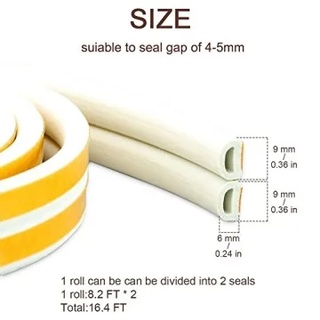 CloudBuyer Weather Stripping Seal Strip for Doors & Windows