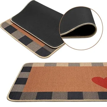 GROBRO7 Love Heart Doormat for Valentine's Unique Decor