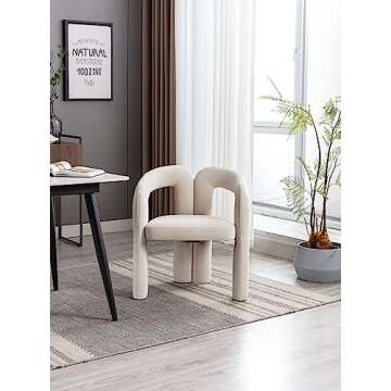 SZLIZCCC Modern Dining Chairs Set of 2 - Elegant Velvet Fabric Armchairs for Every Room