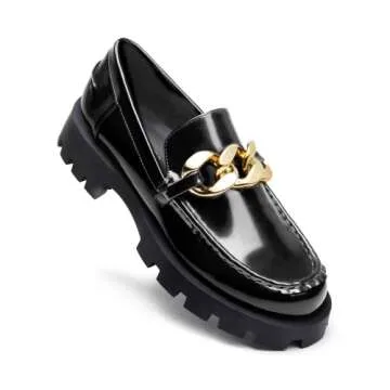 DREAM PAIRS Chunky Platform Loafers - Stylish Comfort for Women.