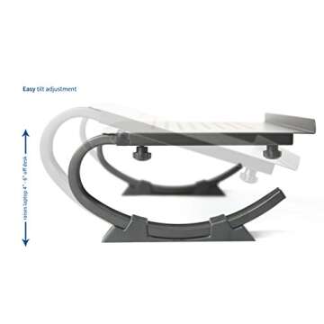 VIVO Ergonomic Adjustable Laptop and Monitor Riser Stand