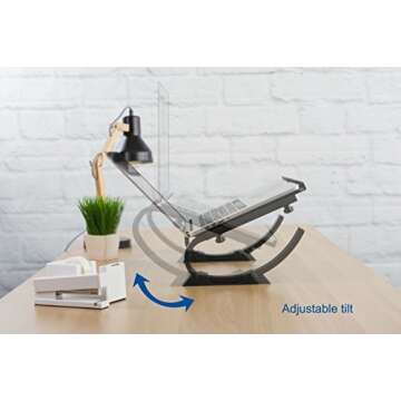 VIVO Ergonomic Adjustable Laptop and Monitor Riser Stand