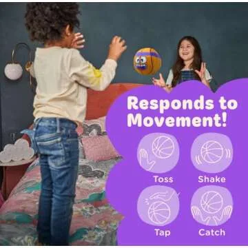 Interactive Plush Basketball for Kids - Move2Play Toy