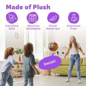 Interactive Plush Basketball for Kids - Move2Play Toy