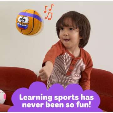 Interactive Plush Basketball for Kids - Move2Play Toy